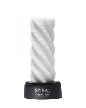 Белый 3D мастурбатор SPIRAL