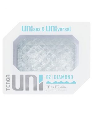 Прозрачный мастурбатор-стимулятор Tenga Uni Diamond