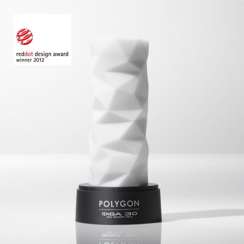 Белый 3D мастурбатор POLYGON — изображение 8