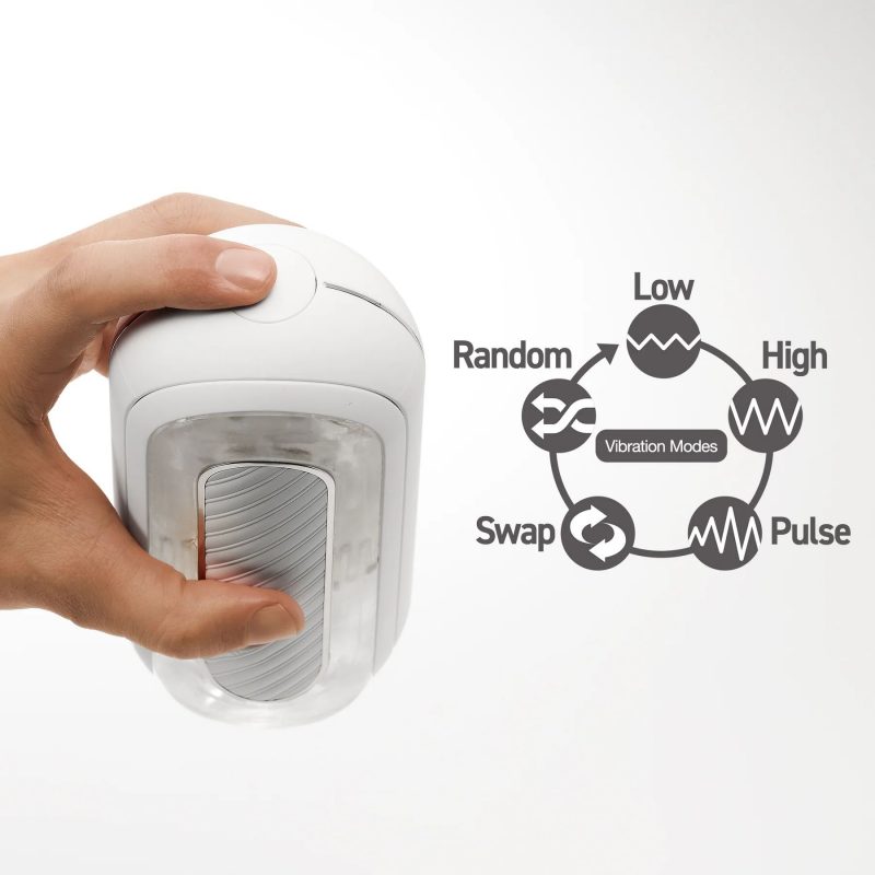 Белый мастурбатор Tenga Flip Zero Gravity с вибрацией — изображение 9