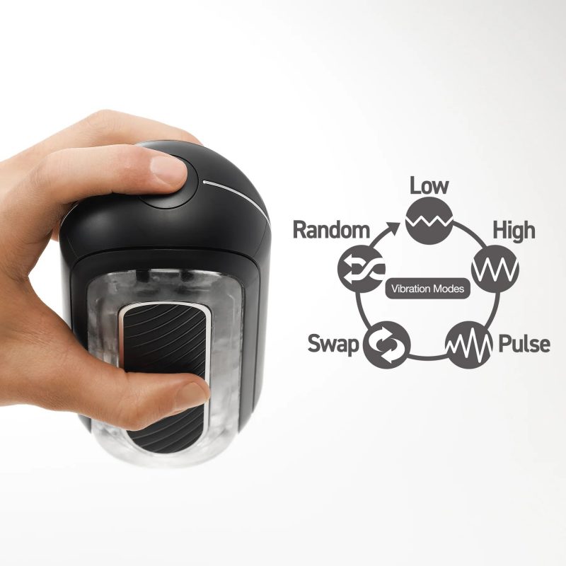 Черный мастурбатор Tenga Flip Zero Gravity с вибрацией — изображение 9