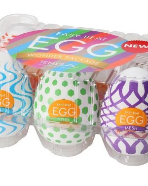 Набор из 6 мастурбаторов Tenga EGG IV с различным рельефом