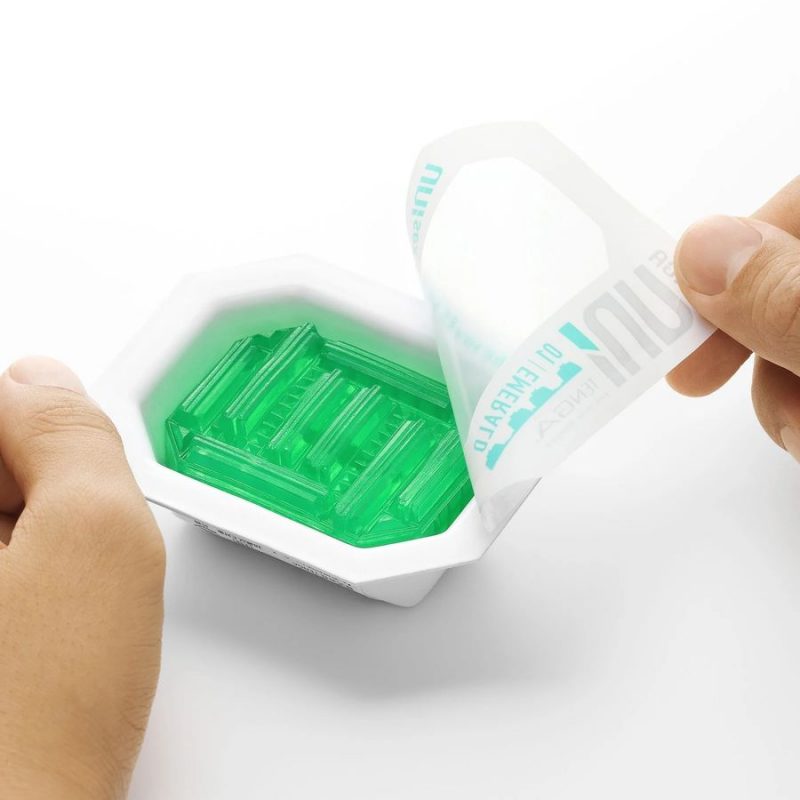 Зеленый мастурбатор-стимулятор Tenga Uni Emerald — изображение 3